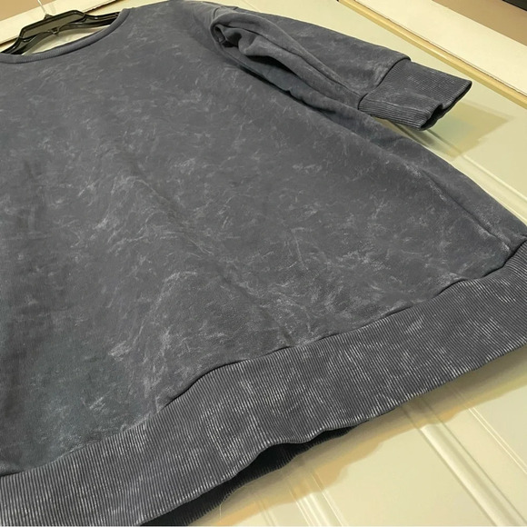 Blue Rain Diamond Wash shift dress in size Small acid washed sweatshirt dress - Picture 10 of 10